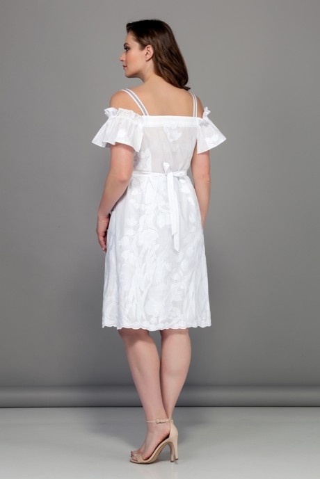 Платье Bagira 553 белый/принт цветок размер 44-48 #2