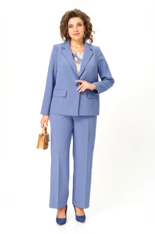 Брючный костюм Bagira 1016 тройка голубой