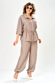 Брючный костюм Bagira 1111 двойка бежевый