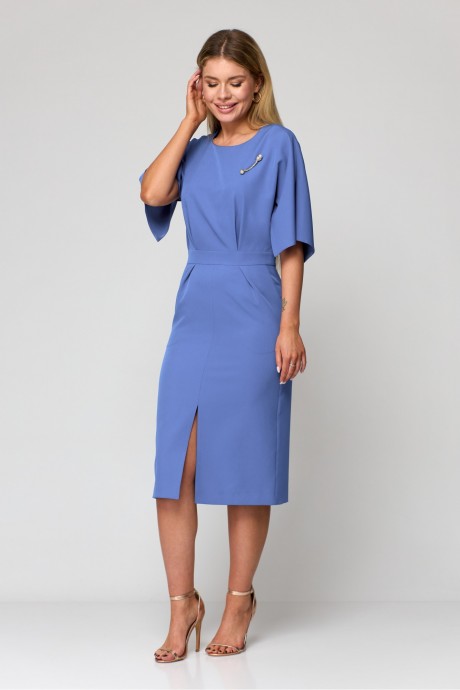 Вечернее платье Laikony L-931 -1 синий, василек размер 44-50 #2