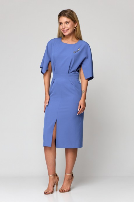 Вечернее платье Laikony L-931 -1 синий, василек размер 44-50 #3