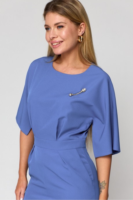 Вечернее платье Laikony L-931 -1 синий, василек размер 44-50 #4