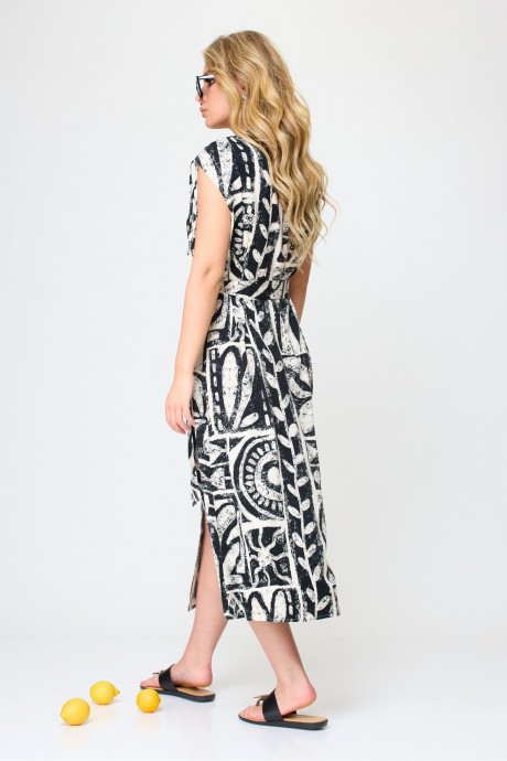Платье Laikony L-302 черно-белый размер 44-50 #6
