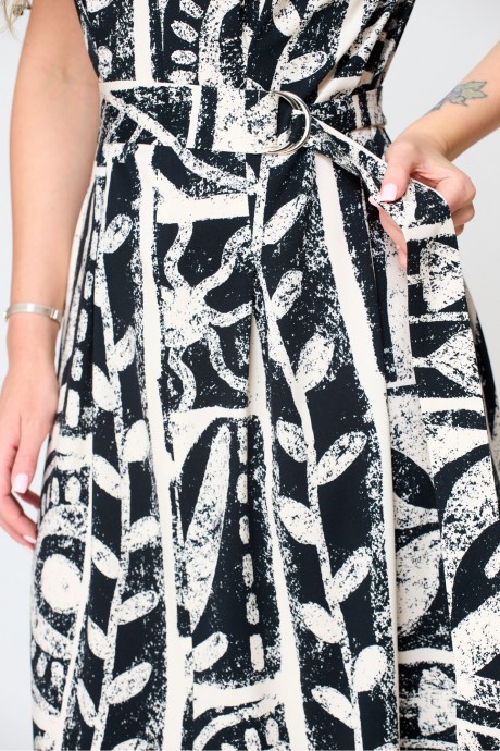 Платье Laikony L-302 черно-белый размер 44-50 #7