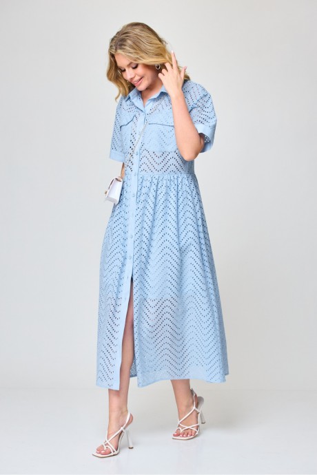 Платье Laikony L-671 голубой размер 44-50 #4