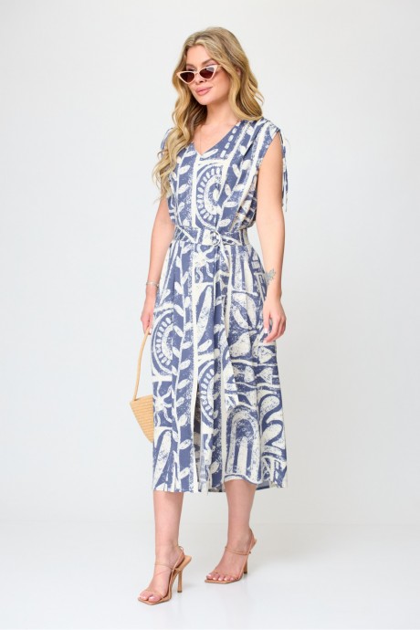 Платье Laikony L-302 голубой +белый размер 44-50 #3