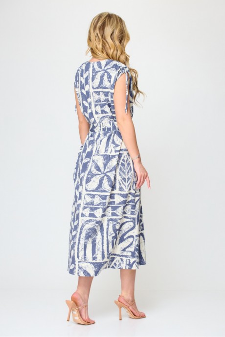 Платье Laikony L-302 голубой +белый размер 44-50 #4