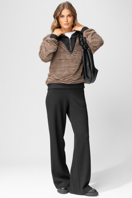 Костюм/комплект Laikony L-383 табак, черный размер 44-52 #2