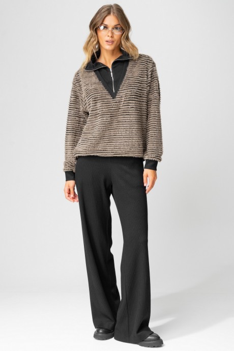 Костюм/комплект Laikony L-383 табак, черный размер 44-52 #3