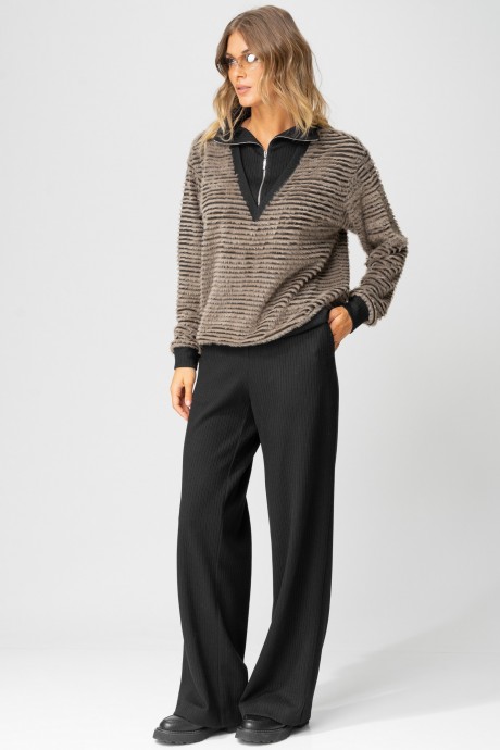 Костюм/комплект Laikony L-383 табак, черный размер 44-52 #5