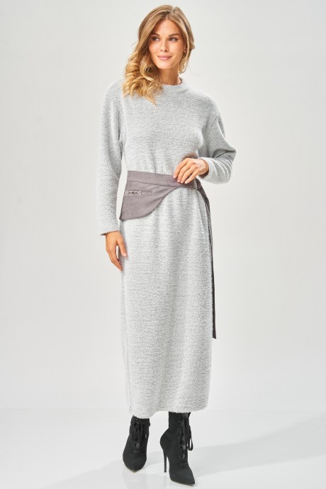 Платье Laikony L-573 серый размер 44-52 #4