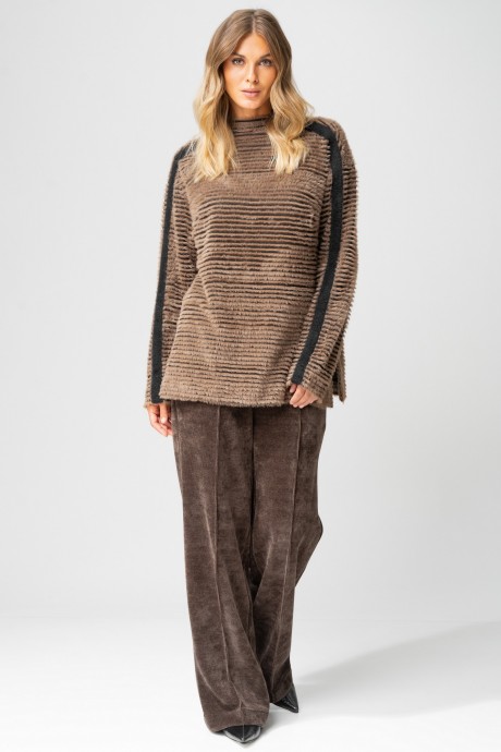 Брюки Laikony L-693 -2 капучино, кант размер 44-54 #6