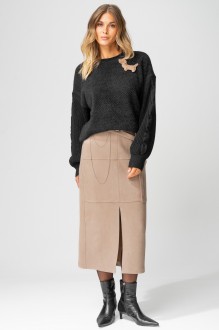 Юбка Laikony L-453 -2 бежевый