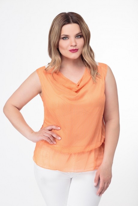 Блузка, туника, рубашка БелЭкспози 568 оранжевый размер 46-54 #1
