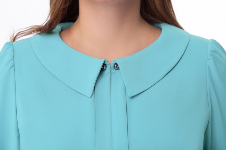 Блузка, туника, рубашка БелЭкспози 1032 бирюзовый размер 50-56 #3
