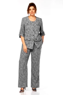 Брючный костюм Тэнси 412 двойка графитовый