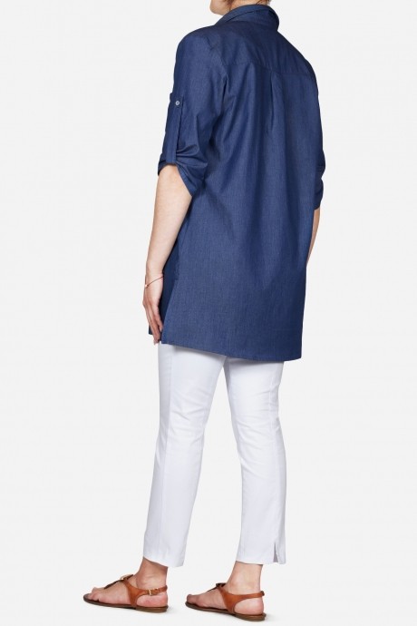 Рубашка Mirolia 587 синий джинс размер 46-50 #2