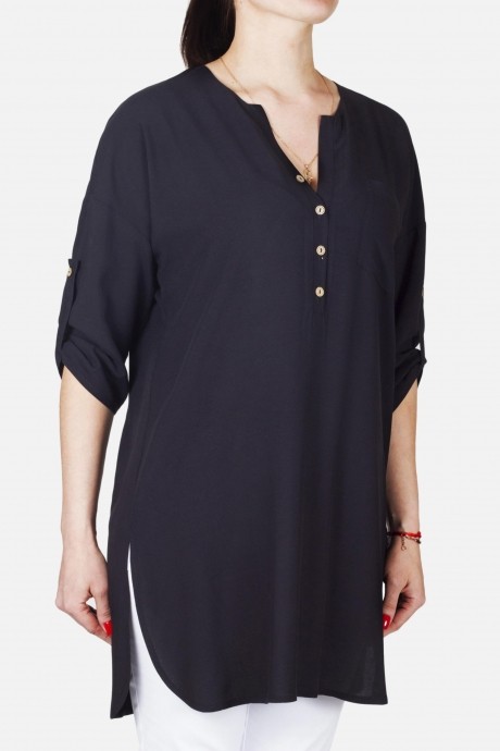 Блузка, туника, рубашка Mirolia 579 чёрный размер 46-58 #1