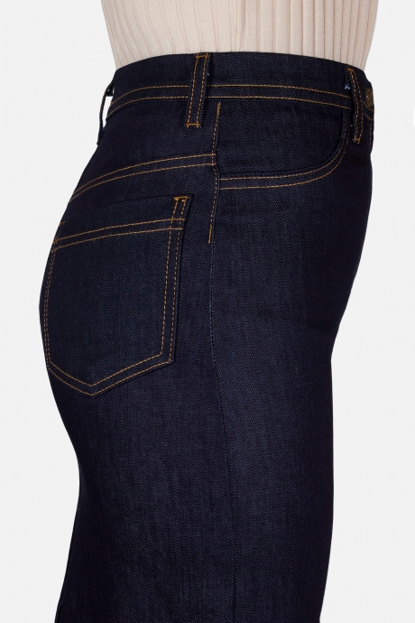 Юбка Mirolia 657 синий джинс размер 44-58 #4