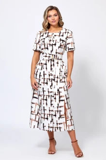Платье Bazalini 5057 белый, принт