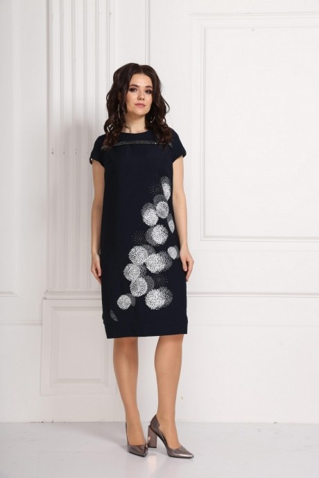 Платье SolomeaLux 568 тёмно-синий размер 48-58 #1