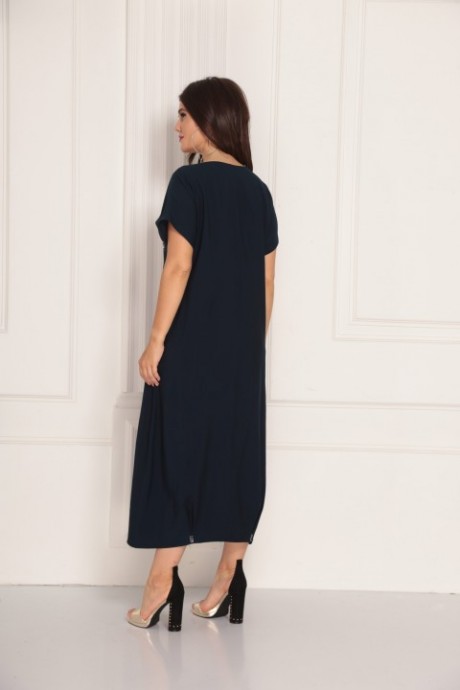 Платье SolomeaLux 707 тёмно-синий размер 48-52 #3
