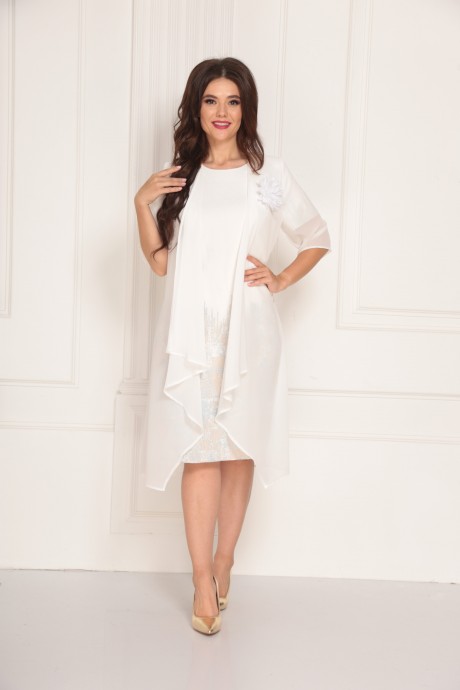 Вечернее платье SolomeaLux 716 белый размер 48-58 #1