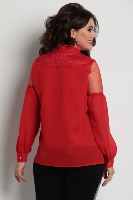 Блузка SolomeaLux 742 _1 красный размер 48-58 #3
