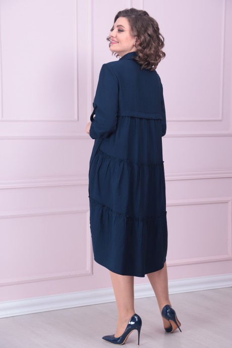 Платье SolomeaLux 887 синий размер 48-52 #4
