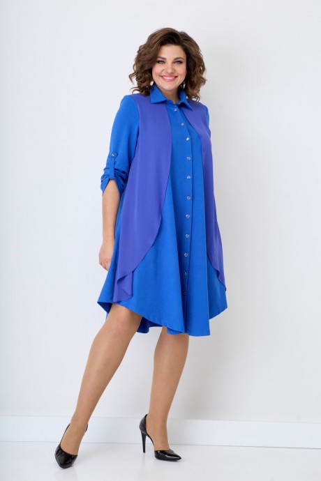 Платье SolomeaLux 943А голубой размер 50-58 #1