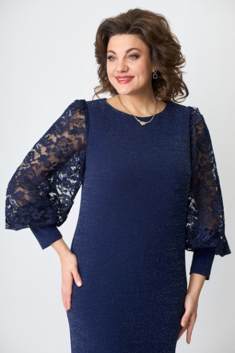 Платье SolomeaLux 759М синий размер 50-58 #4