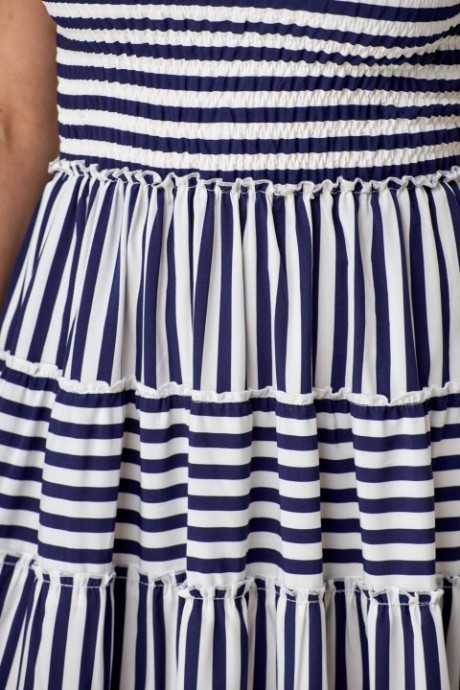 Платье SolomeaLux 702A сине-белый размер 48-58 #4