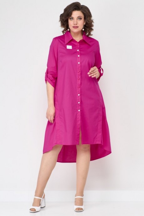 Платье SolomeaLux 887A насыщенный розовый размер 48-58 #1