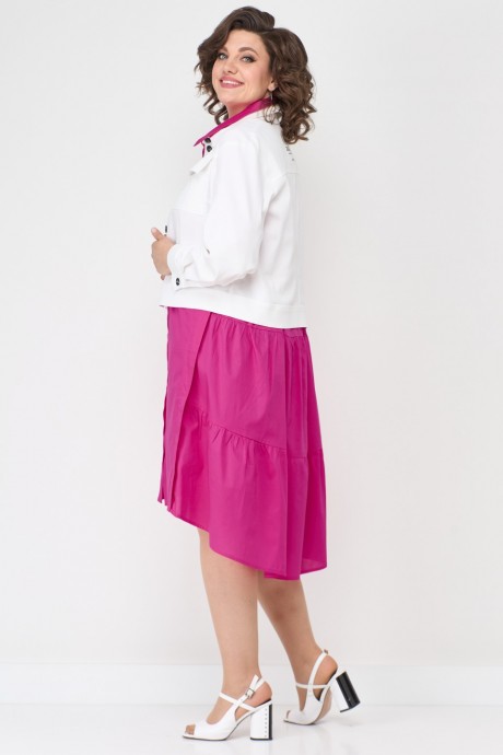 Платье SolomeaLux 887A насыщенный розовый размер 48-58 #6