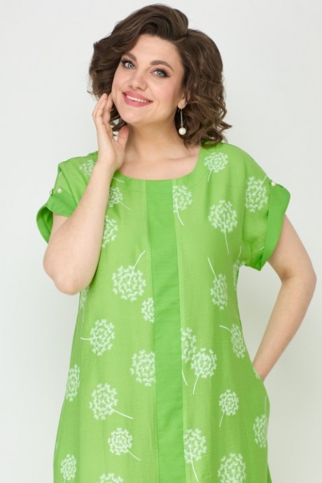 Платье SolomeaLux 951 зеленый размер 50-58 #4