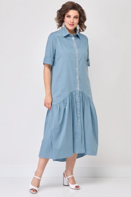 Платье SolomeaLux 812B голубой размер 48-58 #1