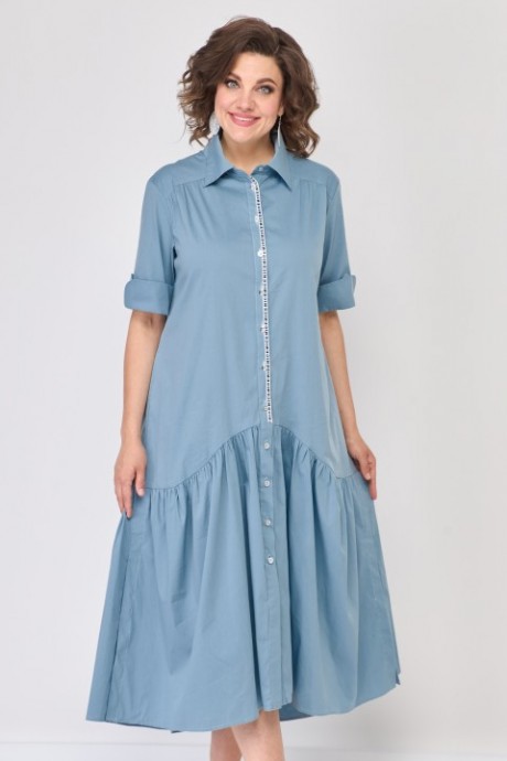 Платье SolomeaLux 812B голубой размер 48-58 #4