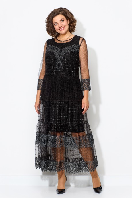 Вечернее платье SolomeaLux 955 черный размер 48-58 #2