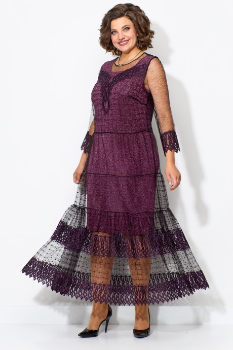 Вечернее платье SolomeaLux 955 пурпурно-розовый размер 48-58 #5