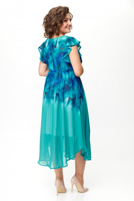 Платье SolomeaLux 958 бирюза размер 50-58 #7