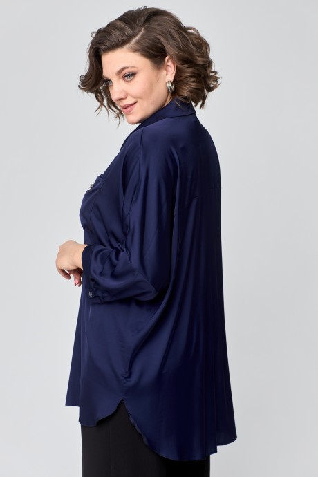 Блузка SolomeaLux 942 темно-синий размер 54-60 #6