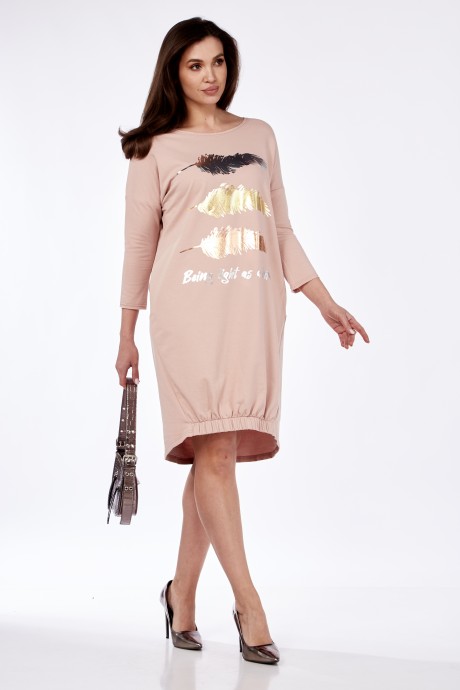 Платье SolomeaLux 940 пыльный розовый размер 50-58 #6