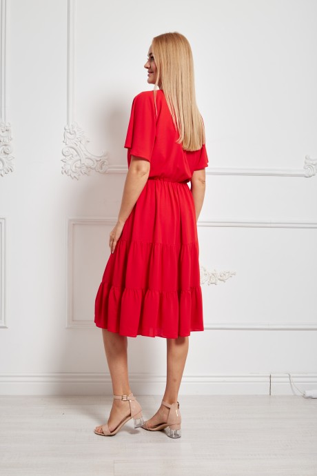 Платье Azzara 919К красный размер 48-58 #3
