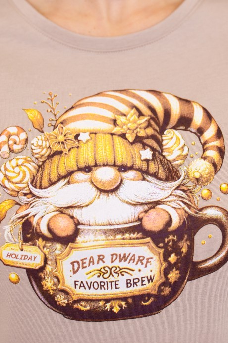 Сорочка Купалинка 39504G бежевый размер 46-56 #3