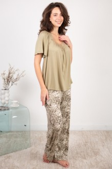 Пижама Купалинка 38702G хаки набивка #1