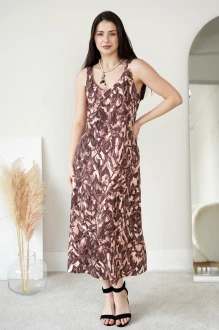Платье Купалинка 605203 коричневое