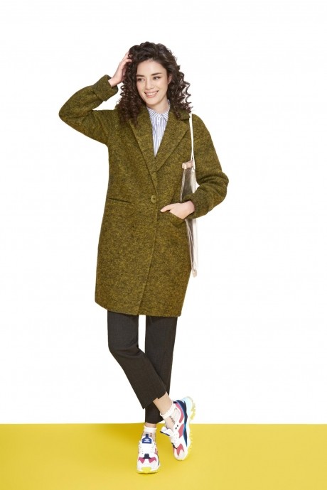 Пальто Colors of PAPAYA 1023 f травяной размер 42-48 #2
