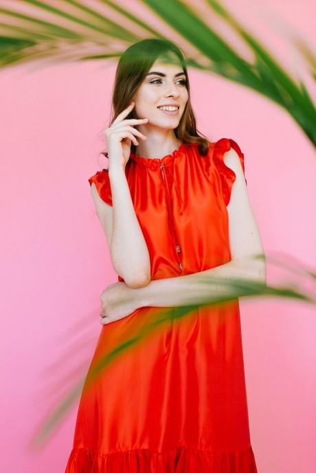 Платье Colors of PAPAYA 1261-B красный размер 42-48 #2