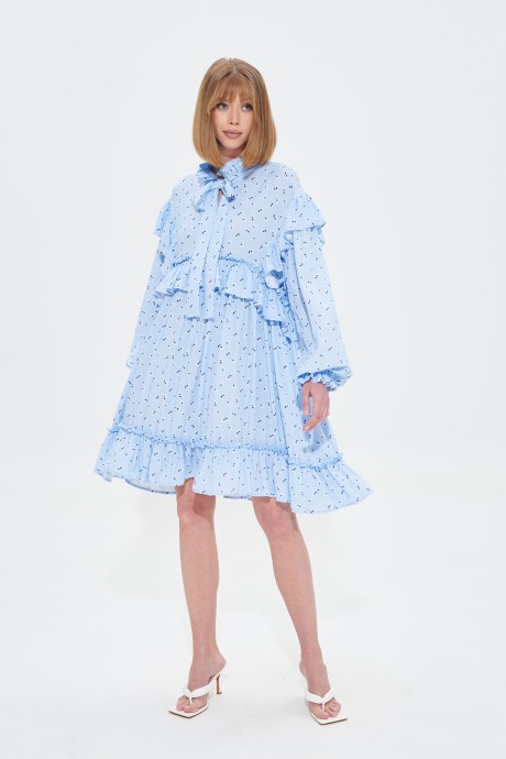 Платье MIXAN 5052 one size голубой размер 42-48 #2