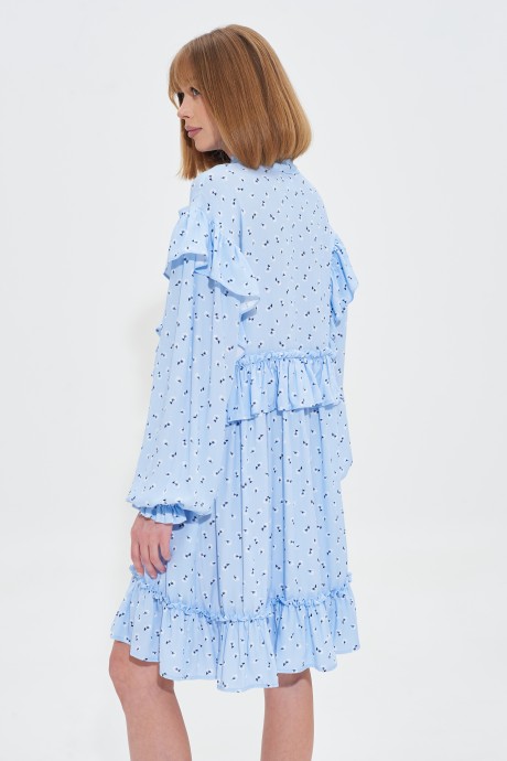 Платье MIXAN 5052 one size голубой размер 42-48 #5